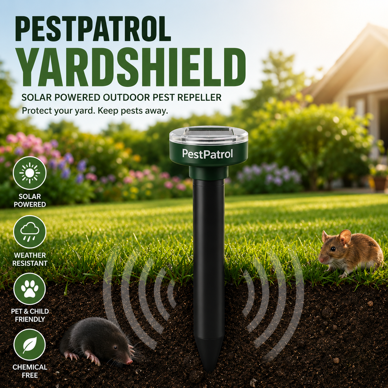 PestPatrol™ GroundGuard - Protect Your Lawn & Garden From Burrowing Pests