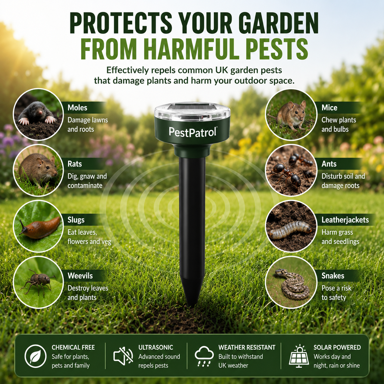 PestPatrol™ GroundGuard - Protect Your Lawn & Garden From Burrowing Pests